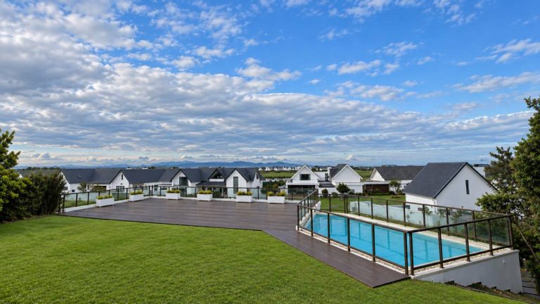 view with pool
